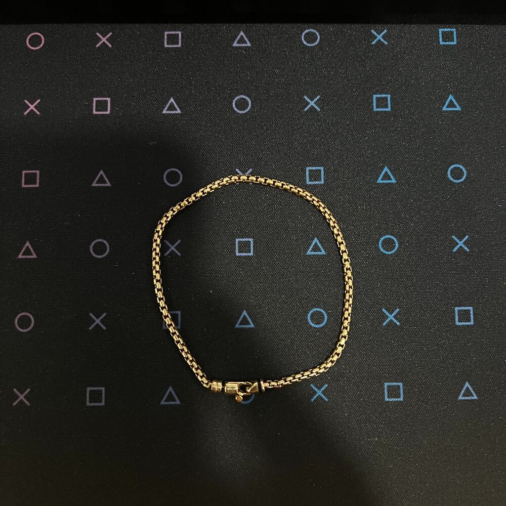 Mejuri Unisex Round Box Chain Bracelet